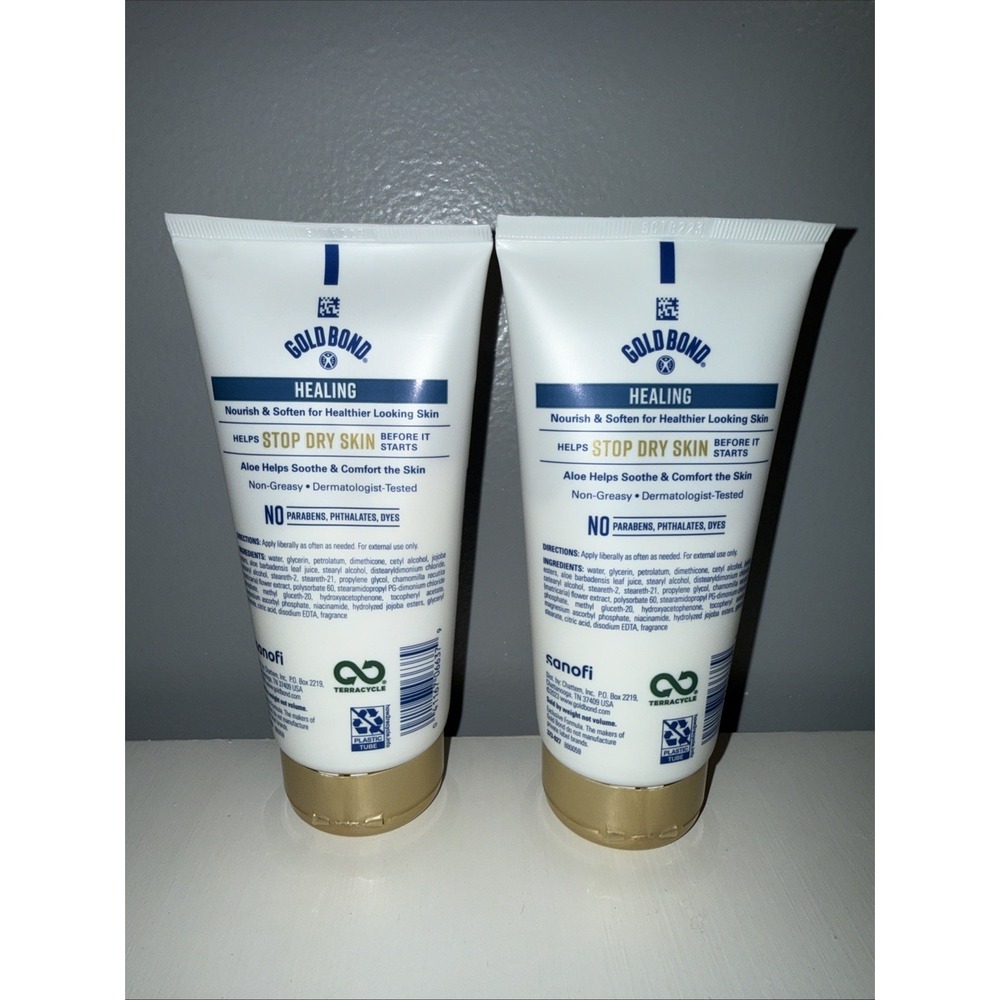 2 Gold Bond Healing/Hydrating Cream Aloe - Immediate Hydration 4.3 Oz. Dry Skin - Picture 2 of 4